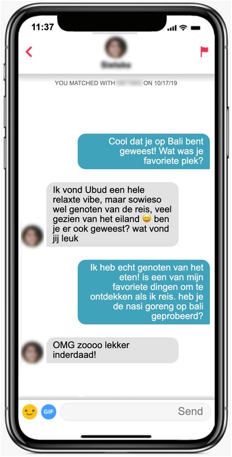 tinder gesprek beginnen|Voorbeeld Tinder Gesprek: 10 Chat Tips (+10。